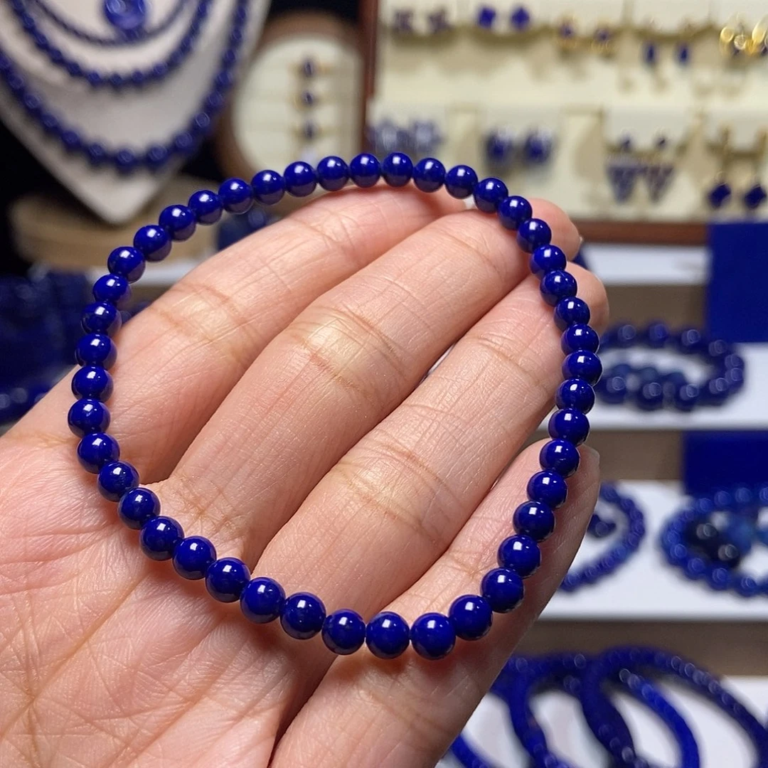 月***-青金石未镶嵌精品手串4.5mm