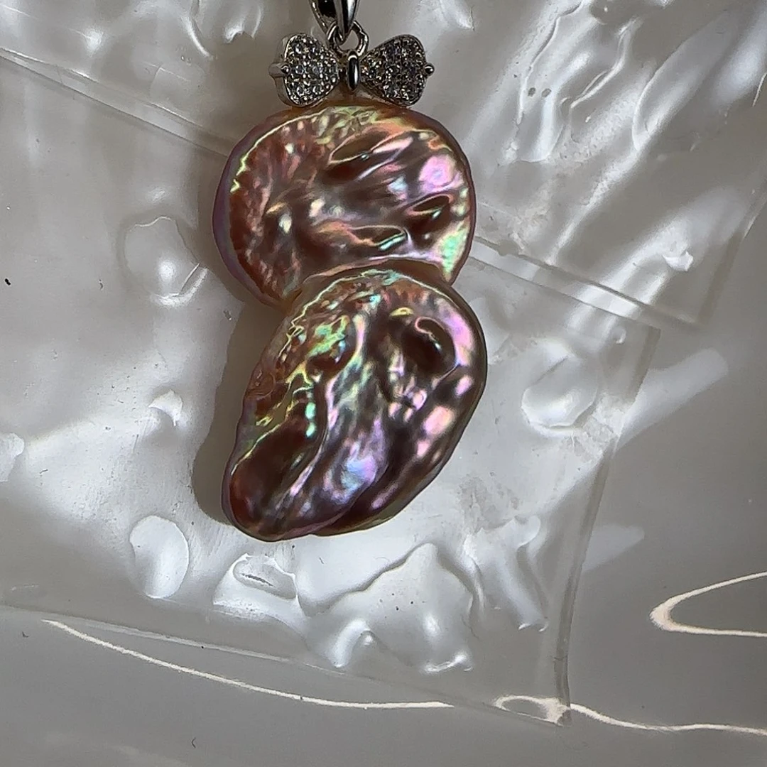 淡水珍珠颈饰银S925镶嵌