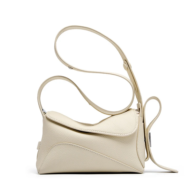 【广州特特】J-6121-白色百搭女士小众潮流单肩简约斜挎包