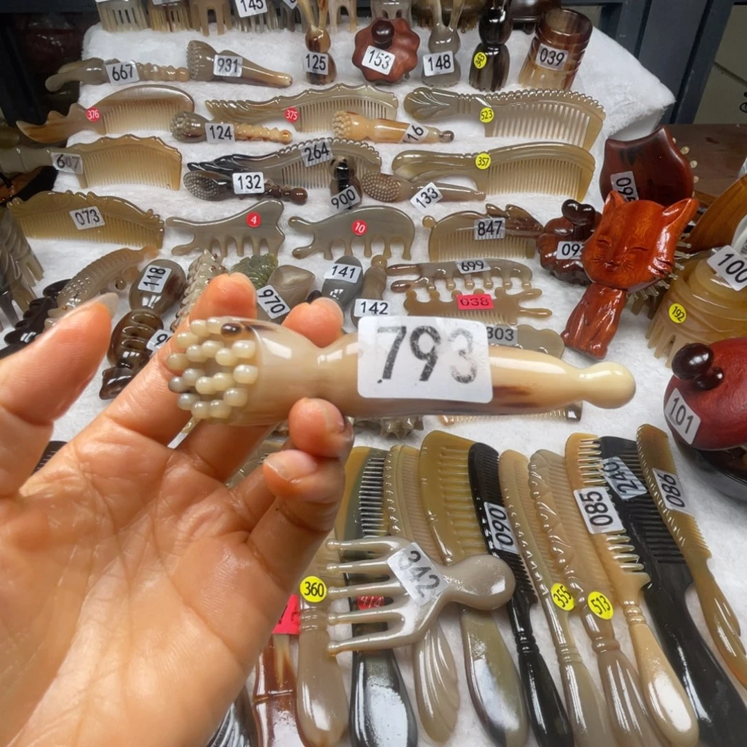 梨***呀牛角梳牛角福利款