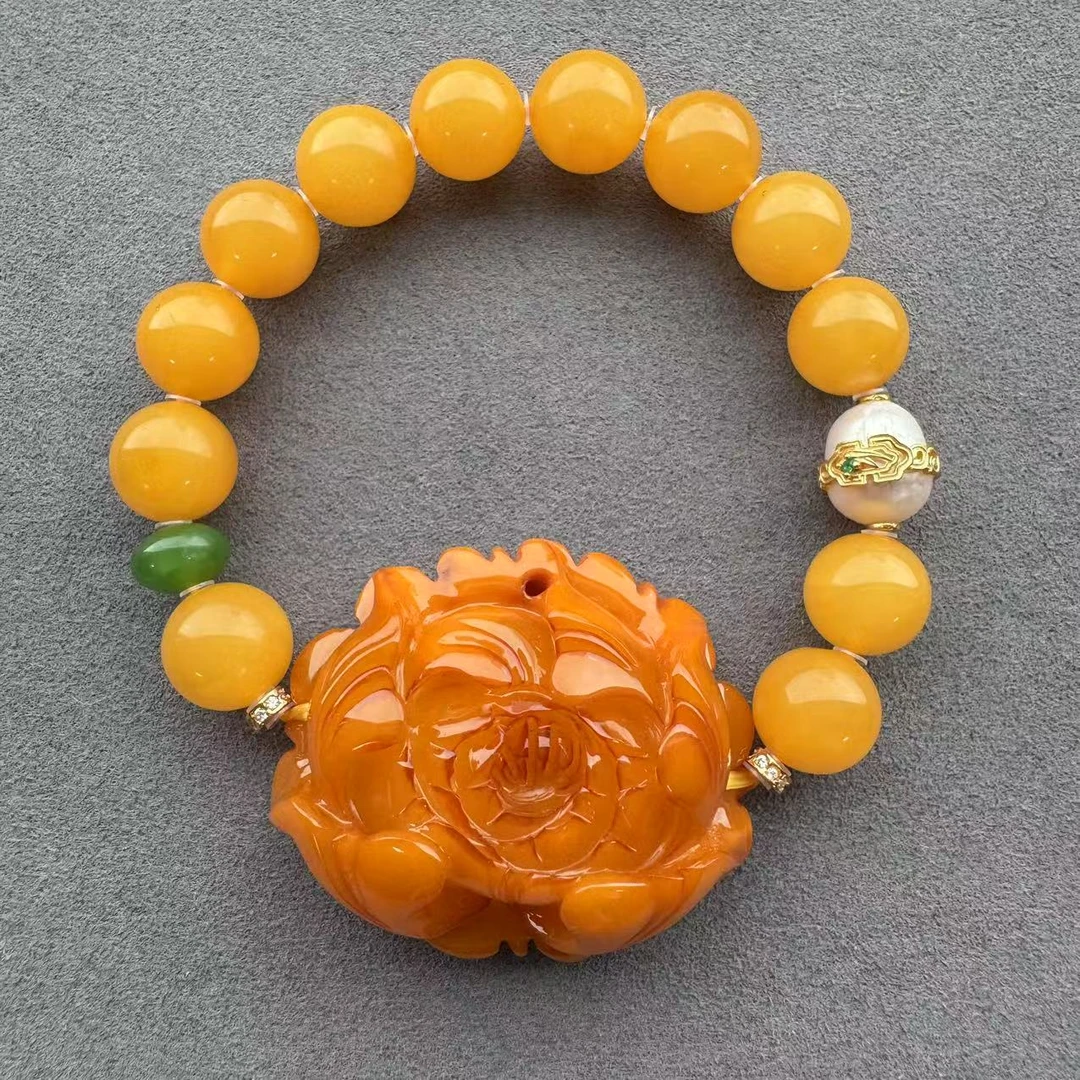 天香如易  复古牡丹花手链