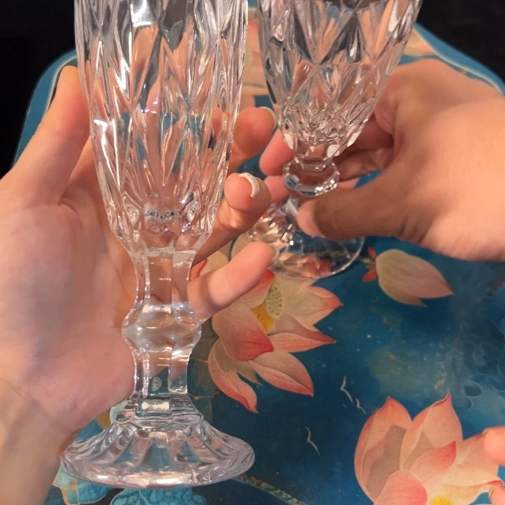 水晶玻璃外贸出口，两个