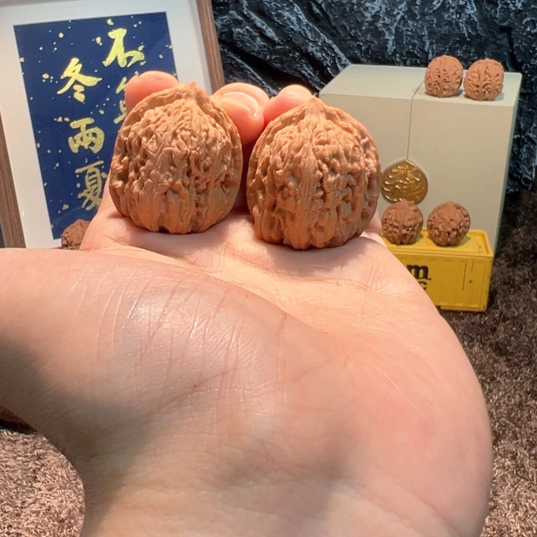 文玩核桃把件四喜8832