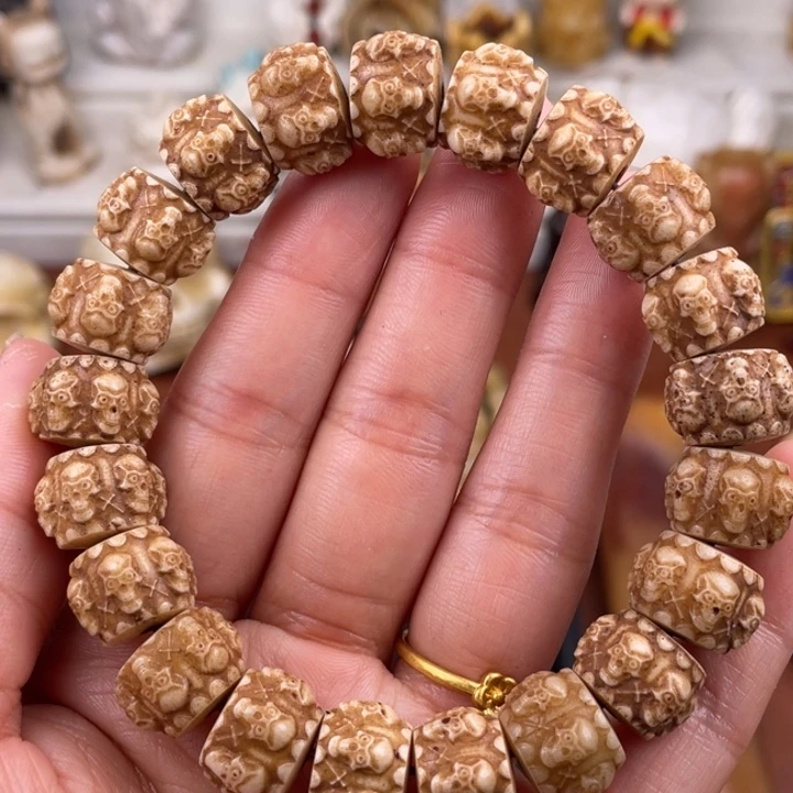 手串/手链驼骨鹿角雕刻14