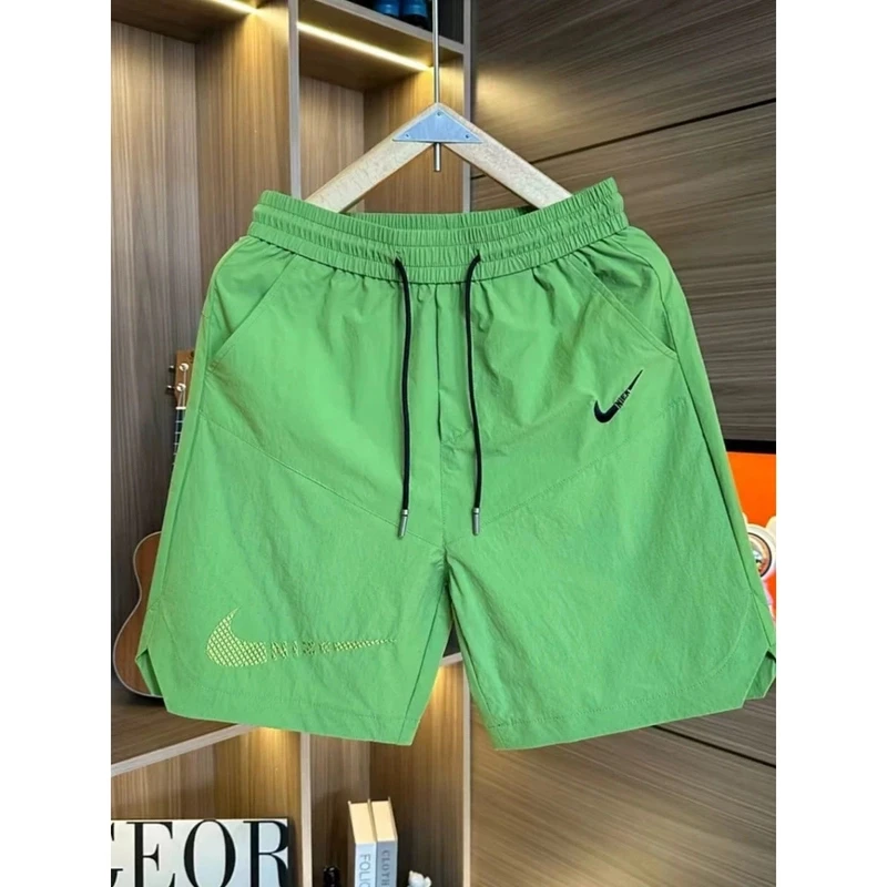 夏季男士百搭速干简约透气短裤青年休闲宽松五分韩版舒适沙滩裤潮