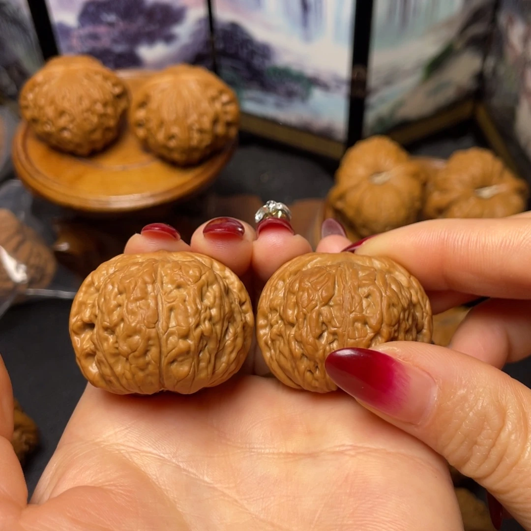 把件文玩核桃37全品平底锅