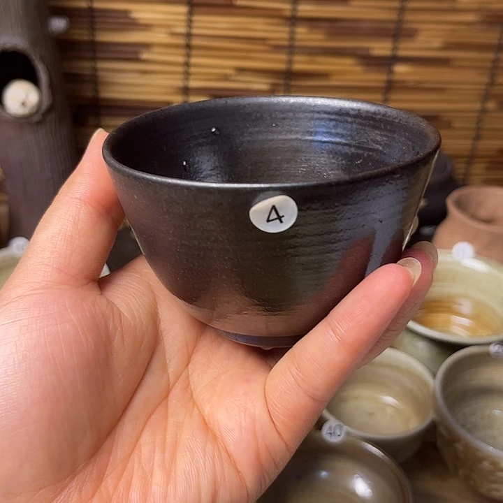 手公手作柴烧杯子