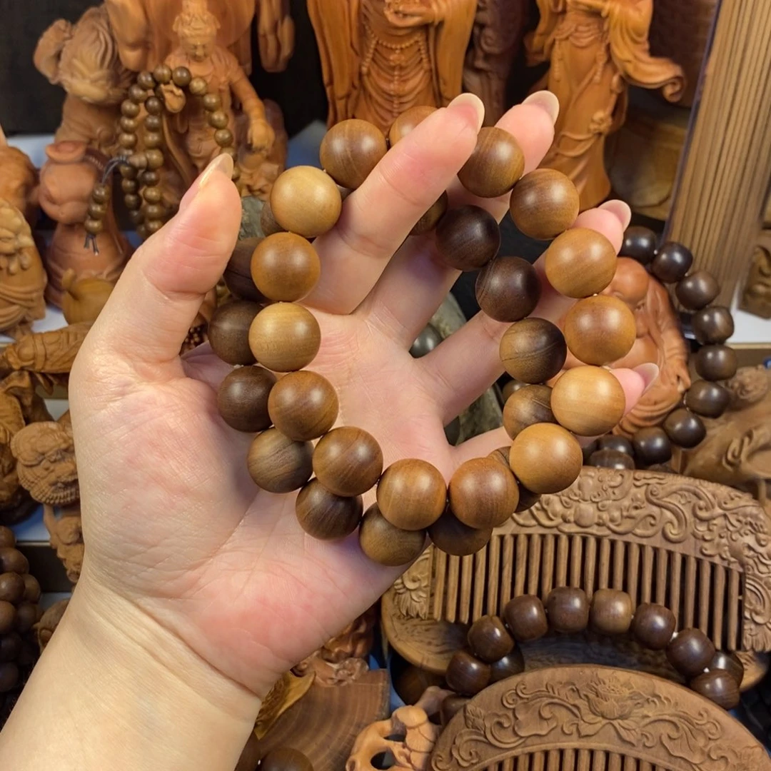 檀香木手串/手链南**风老山檀黑肉1.5奶香瑕疵福利