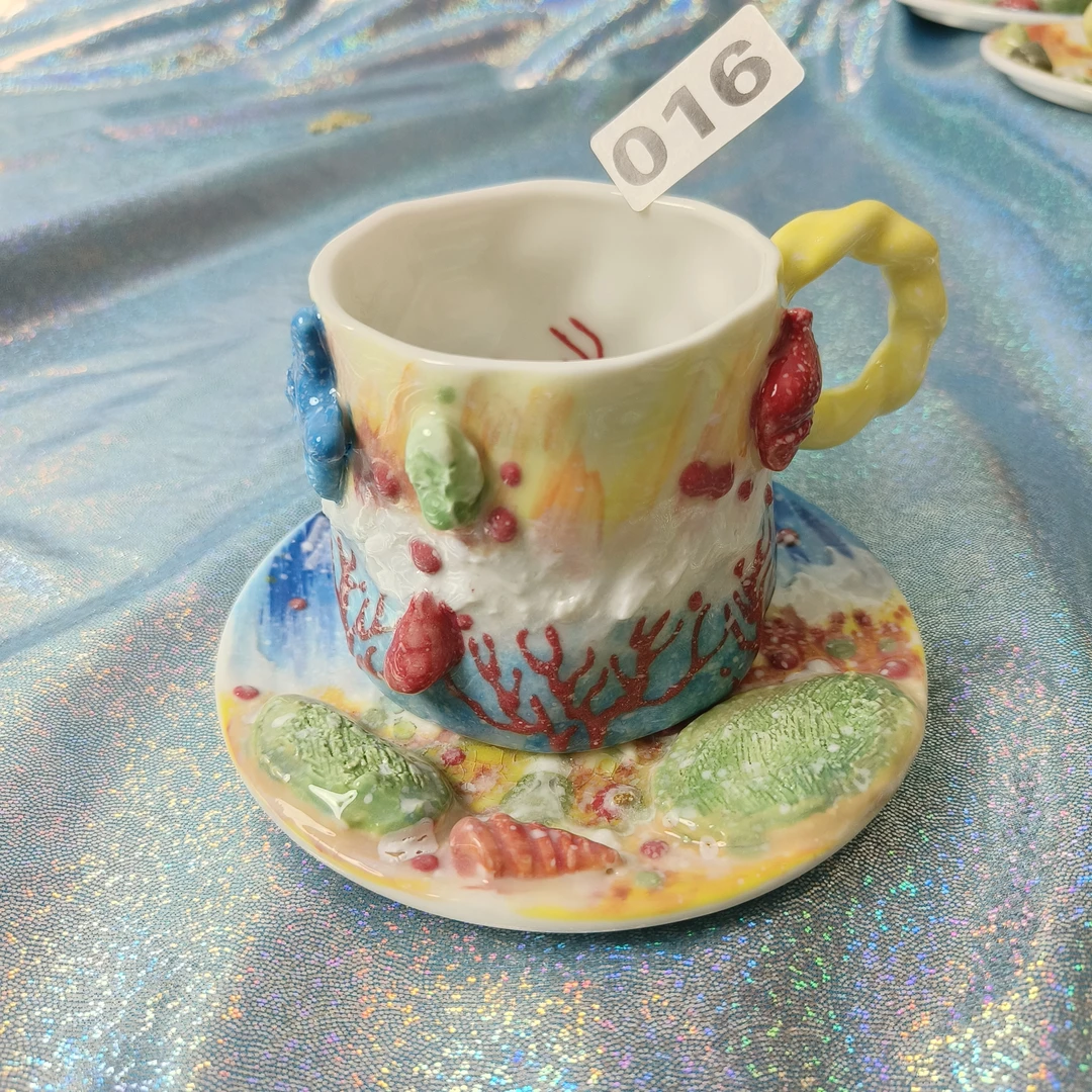 16  海洋立体咖啡杯，艺术创意陶瓷