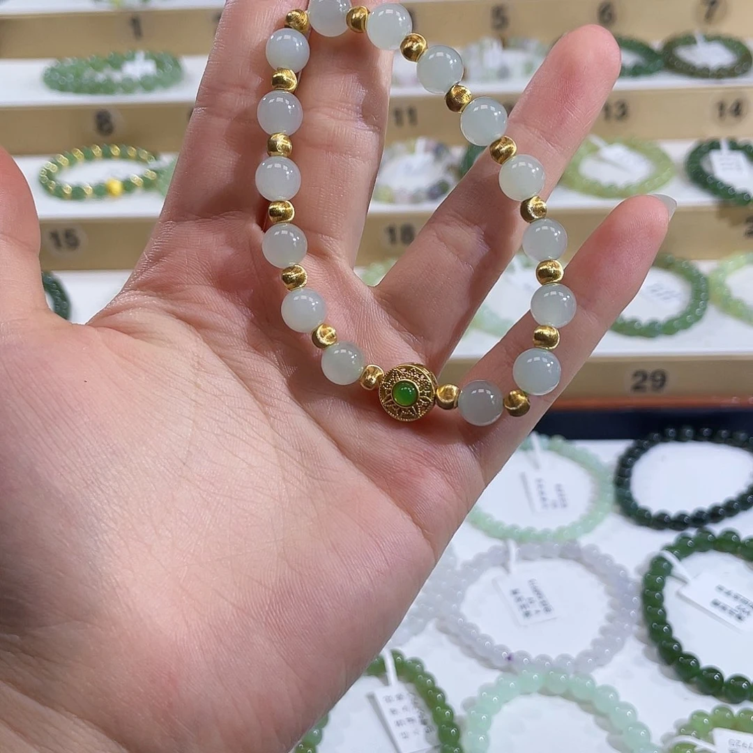 y***g和田玉未镶嵌手链