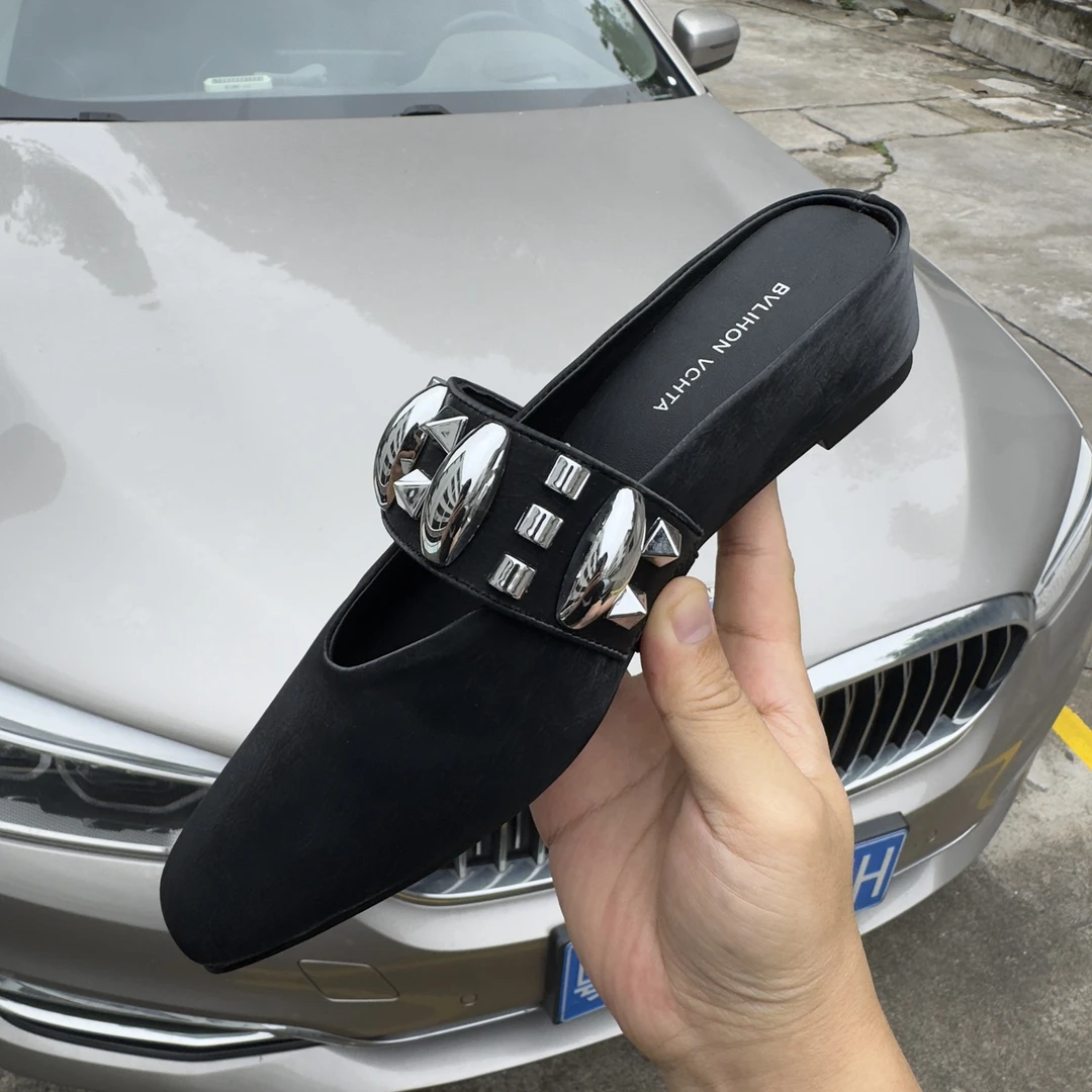 2025新款法式时尚气质单鞋百搭包头拖鹏3