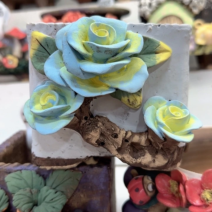 0****?青墨花器麦饭石花盆