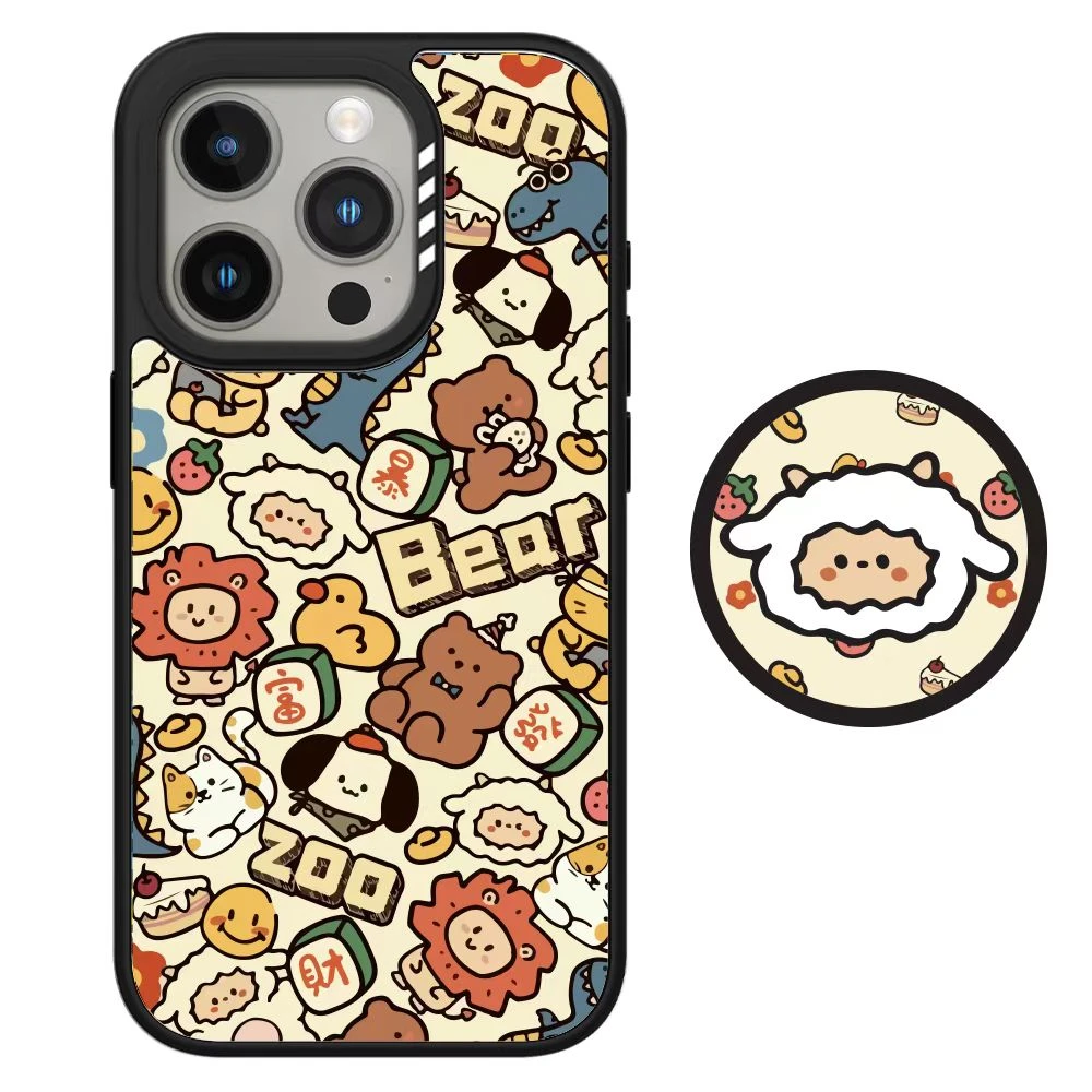 正版MOLANCANO萌宠派对适用苹果iPhone16promax磁吸手机壳15pm
