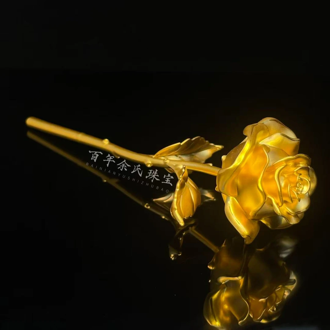 【玫瑰花束】-足金999精美花束