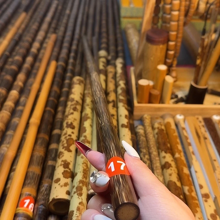 如***意无节实心金丝竹盘玩棍