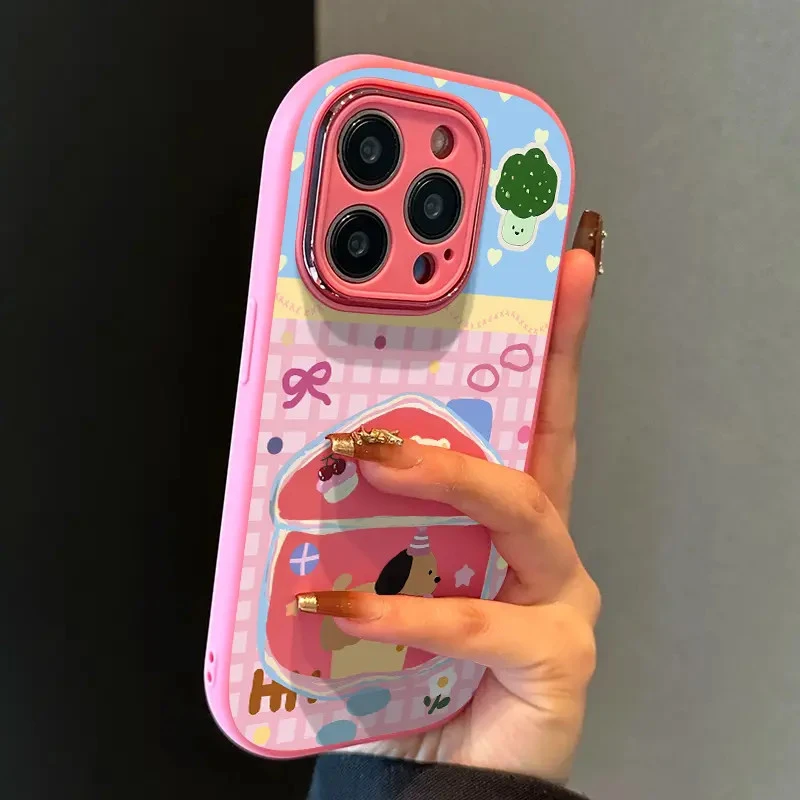 屋子小狗适用iphone15手机壳苹果11/12/14promax硅胶13pro软壳