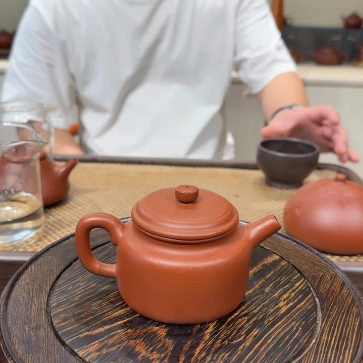 茶壶紫砂德钟红将坡紫砂壶