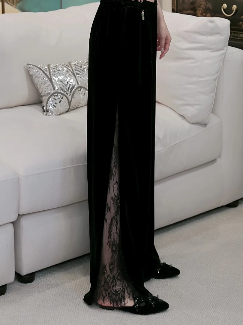 Betty Bairn【匠心/风絮】高定系列桑蚕丝短绒裤子25B-BW356