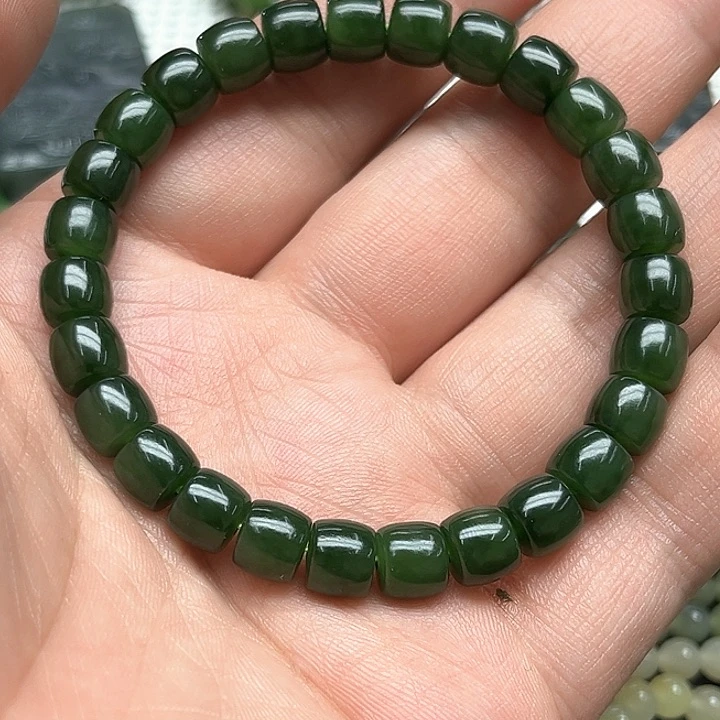 和田玉（碧玉）手链未镶嵌