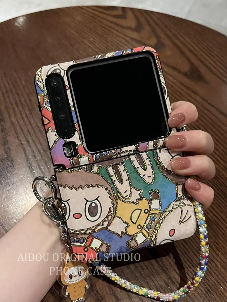 适用华为purax手机壳pocket2折叠屏彩色卡通拉布布小米mixflip2