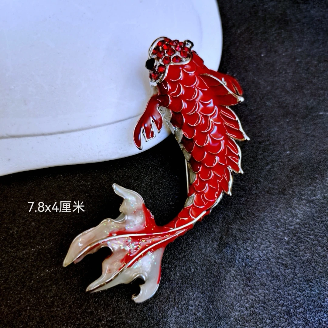铜合金胸针 099 高定版国风款锦鲤胸针
