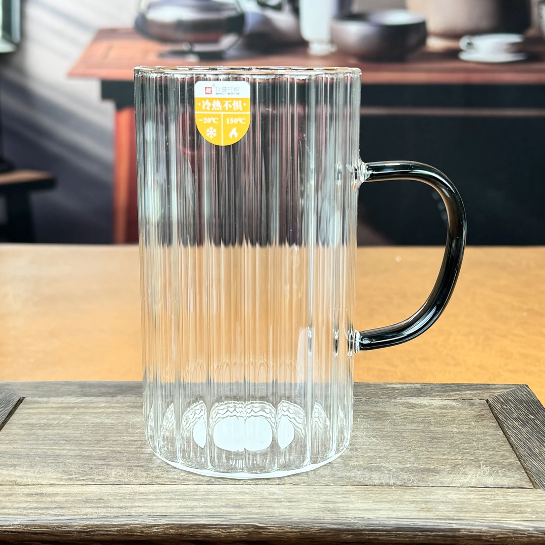 透明大容量手把玻璃杯 A185