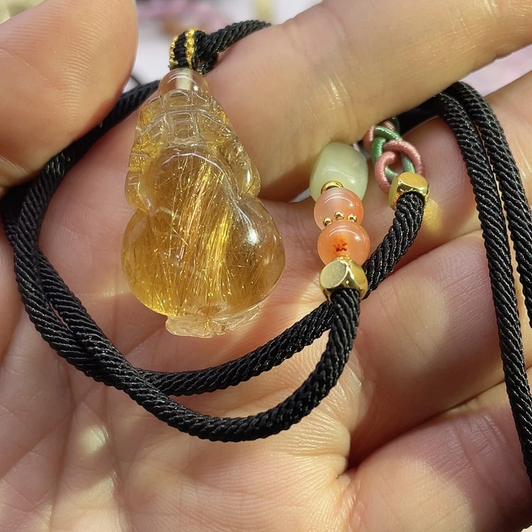 水晶发晶貔貅未镶嵌开****o