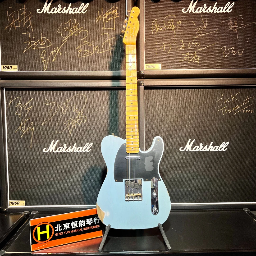 北京恒韵琴行 Fender Custom Shop 52 Tele Relic 音速蓝 电吉他