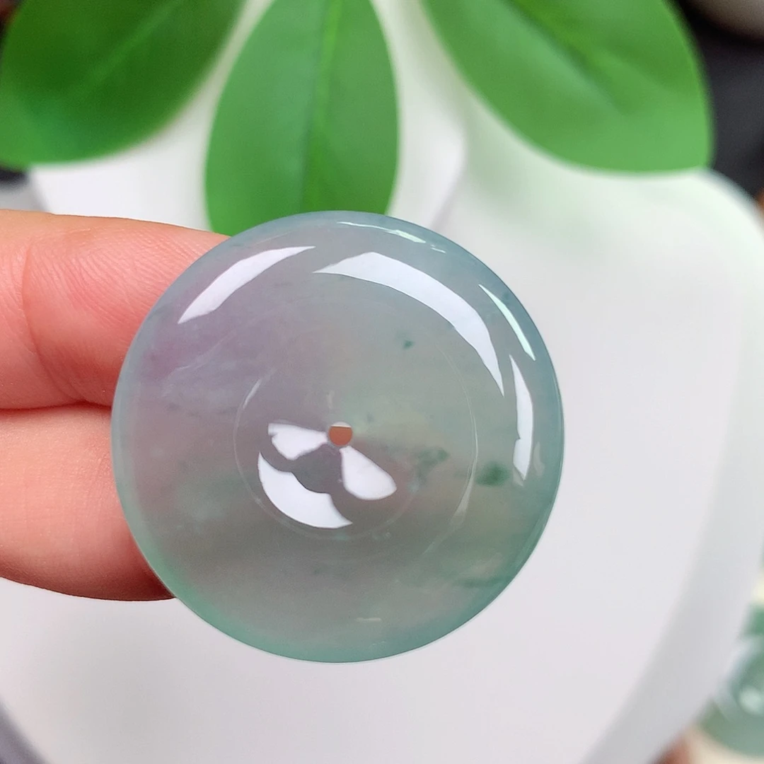 颈饰未镶嵌翡翠平安扣 29x5.3mm