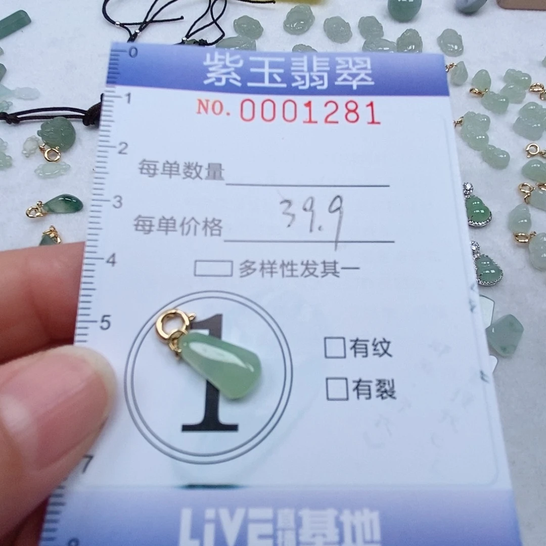 翡翠未镶嵌颈饰冰透随行