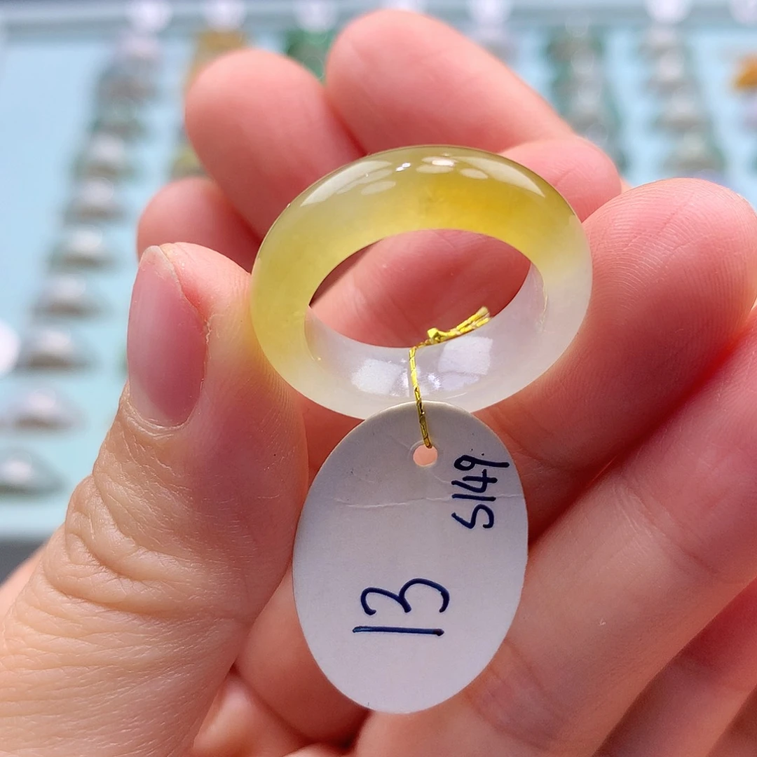 未镶嵌戒指翡翠N***y13圈