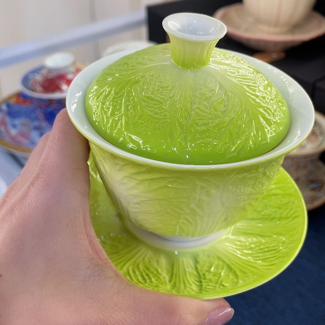 陶景德陶瓷盖碗茶具