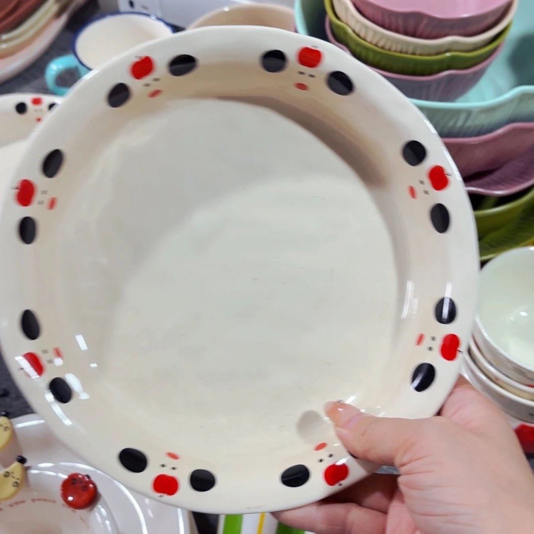 陶瓷苹果狗八寸深盘全品