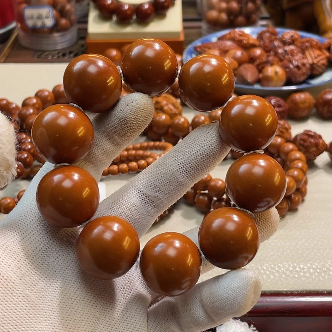 逍***浪橄榄核手串/手链2.4大光珠