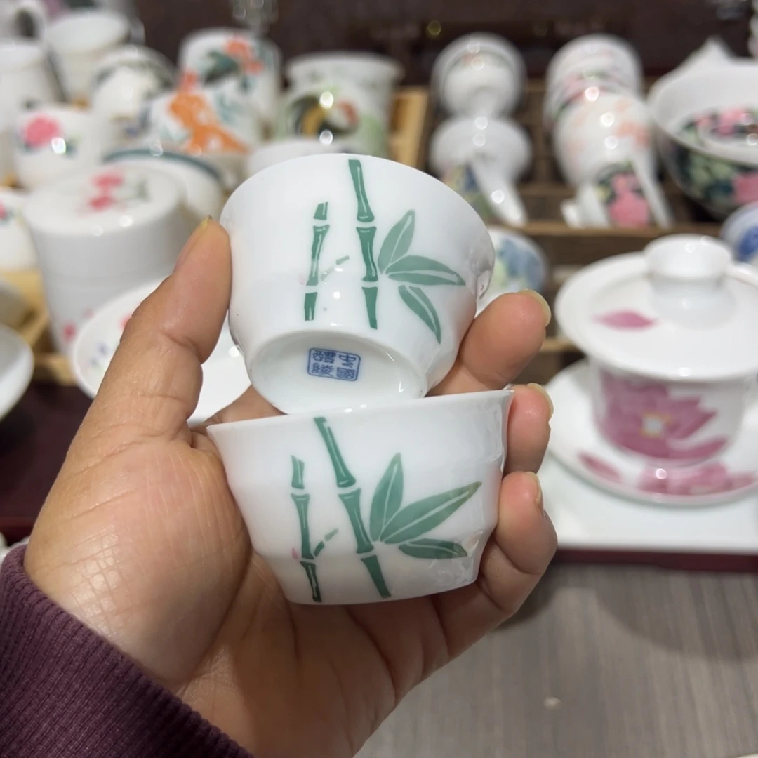 醴陵瓷直播供货基地手绘40毫升