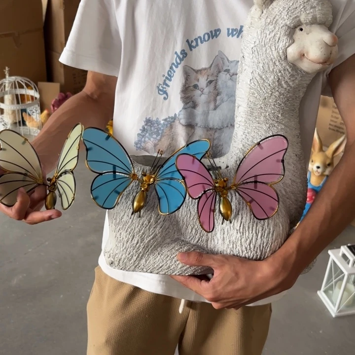 瓷片样品样品样品样品立体蝴蝶