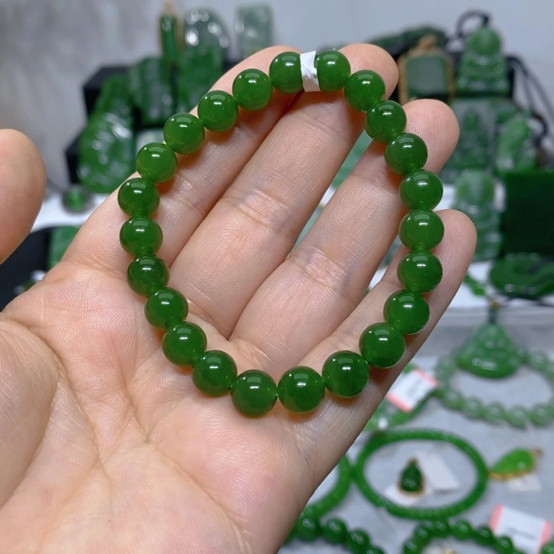 手链未镶嵌和田玉（碧玉）温*蒂