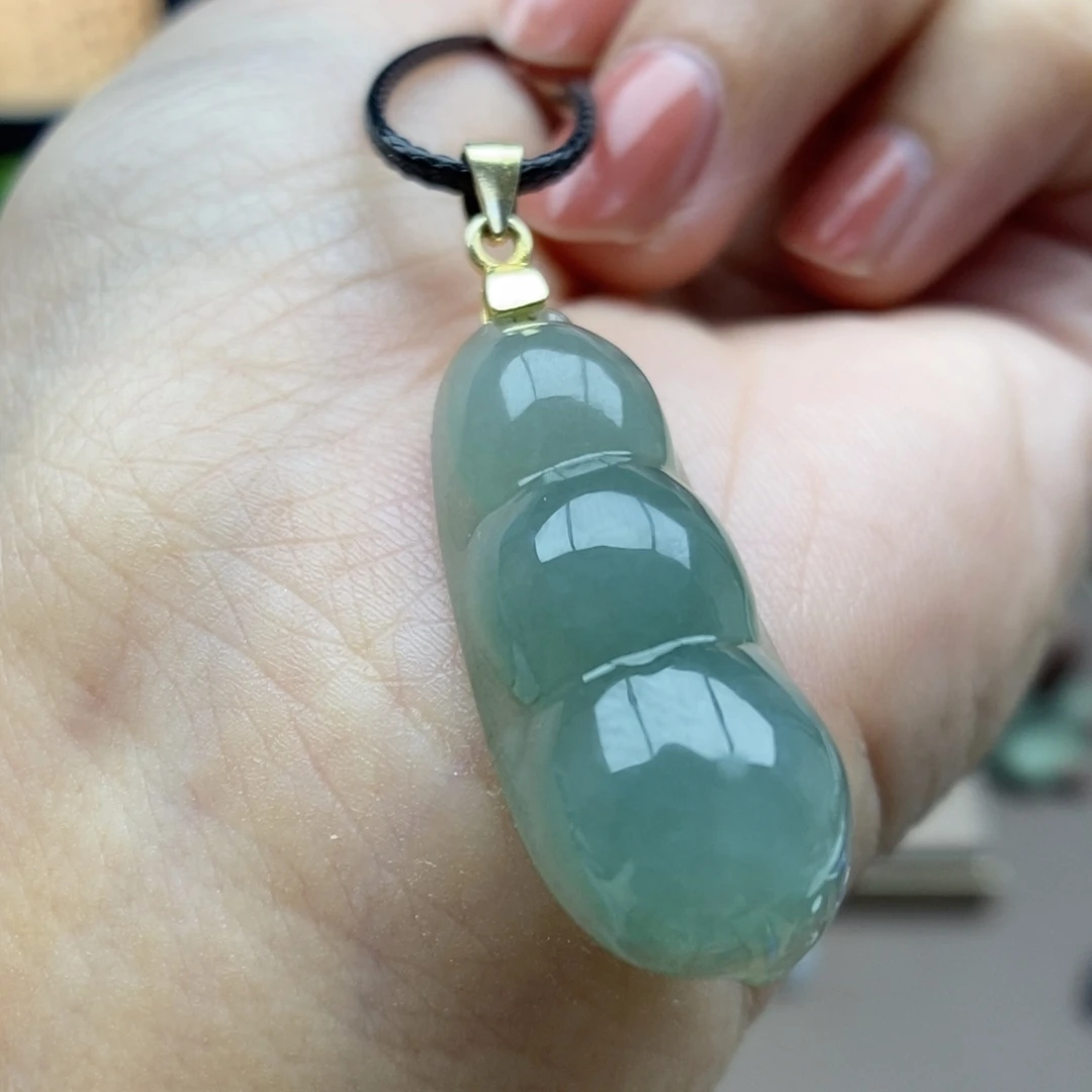 翡翠银S925镶嵌颈饰吊坠110