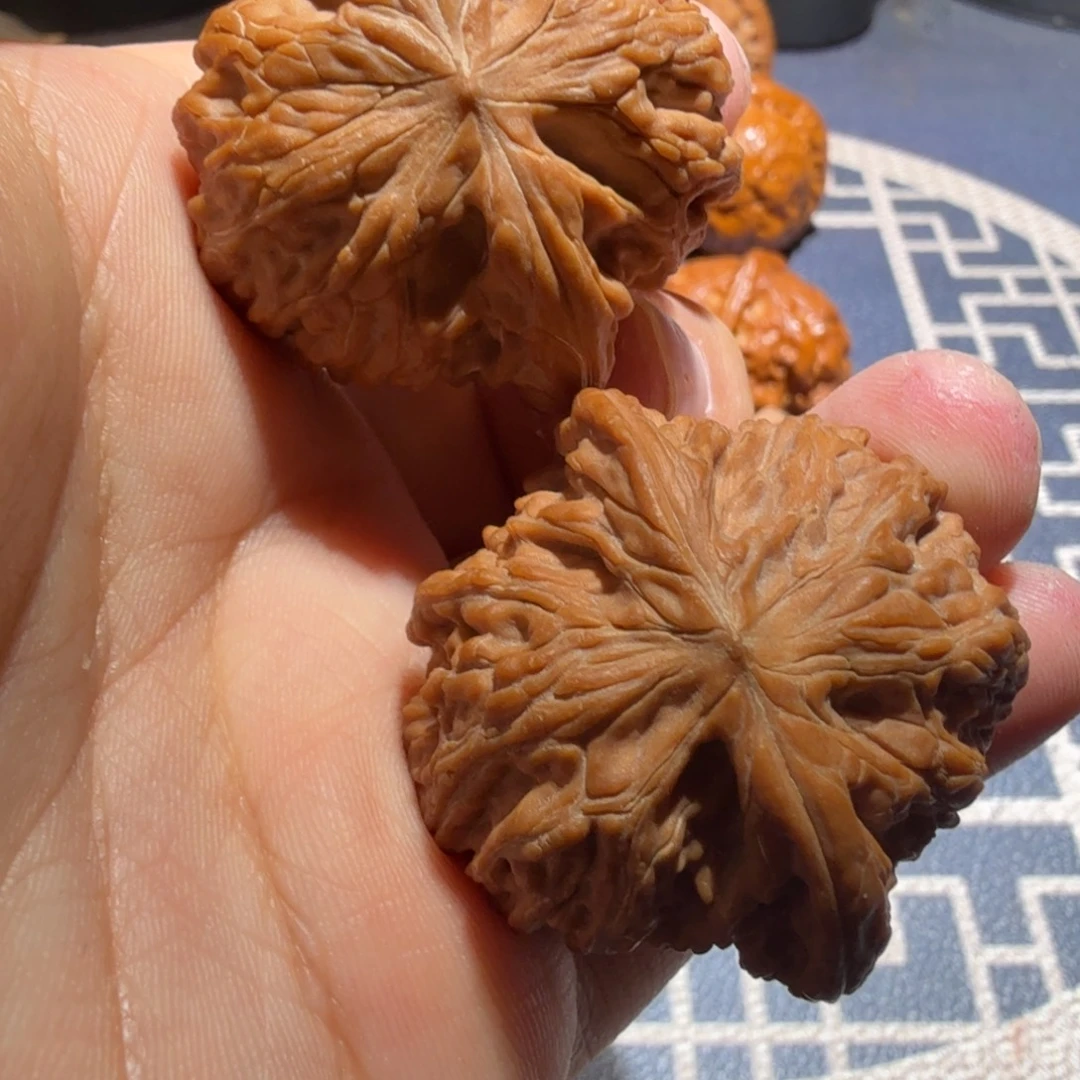 文玩核桃把件磨盘