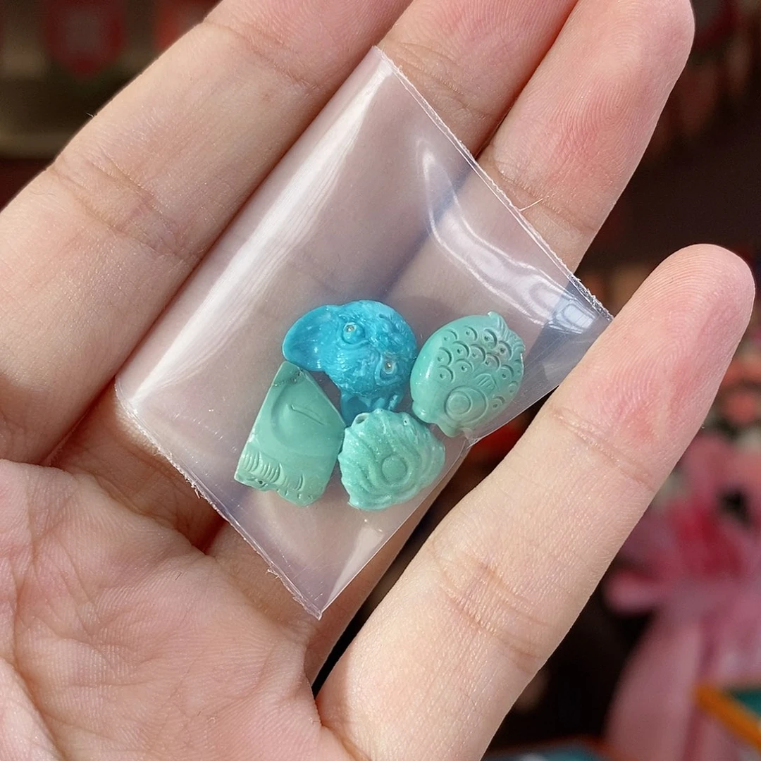 未镶嵌绿松石珠宝奇石