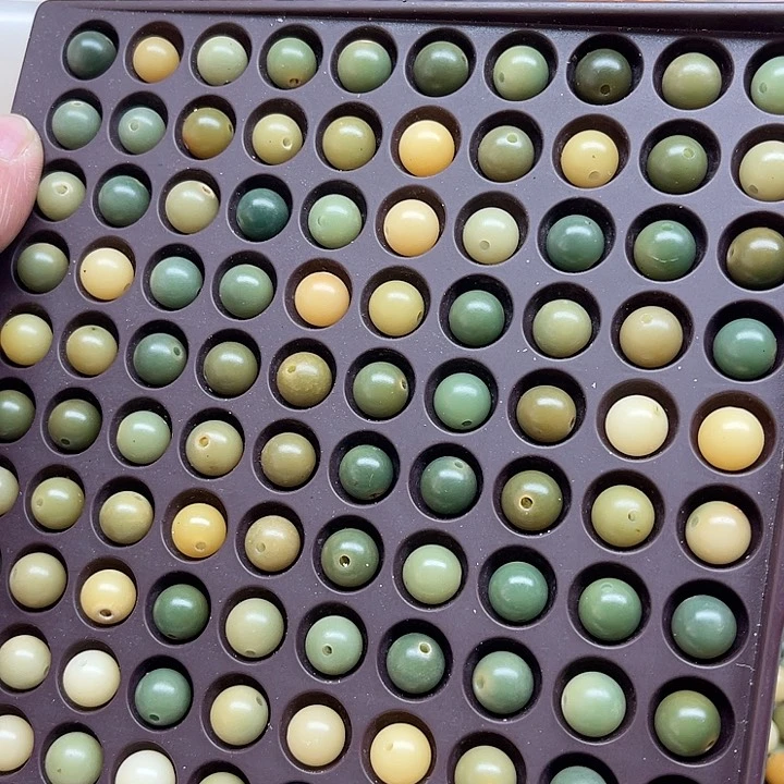 白玉菩提吊坠瑕疵10青提圆珠100颗卡灯牌宠100颗