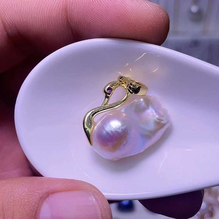 颈饰合金淡水珍珠04