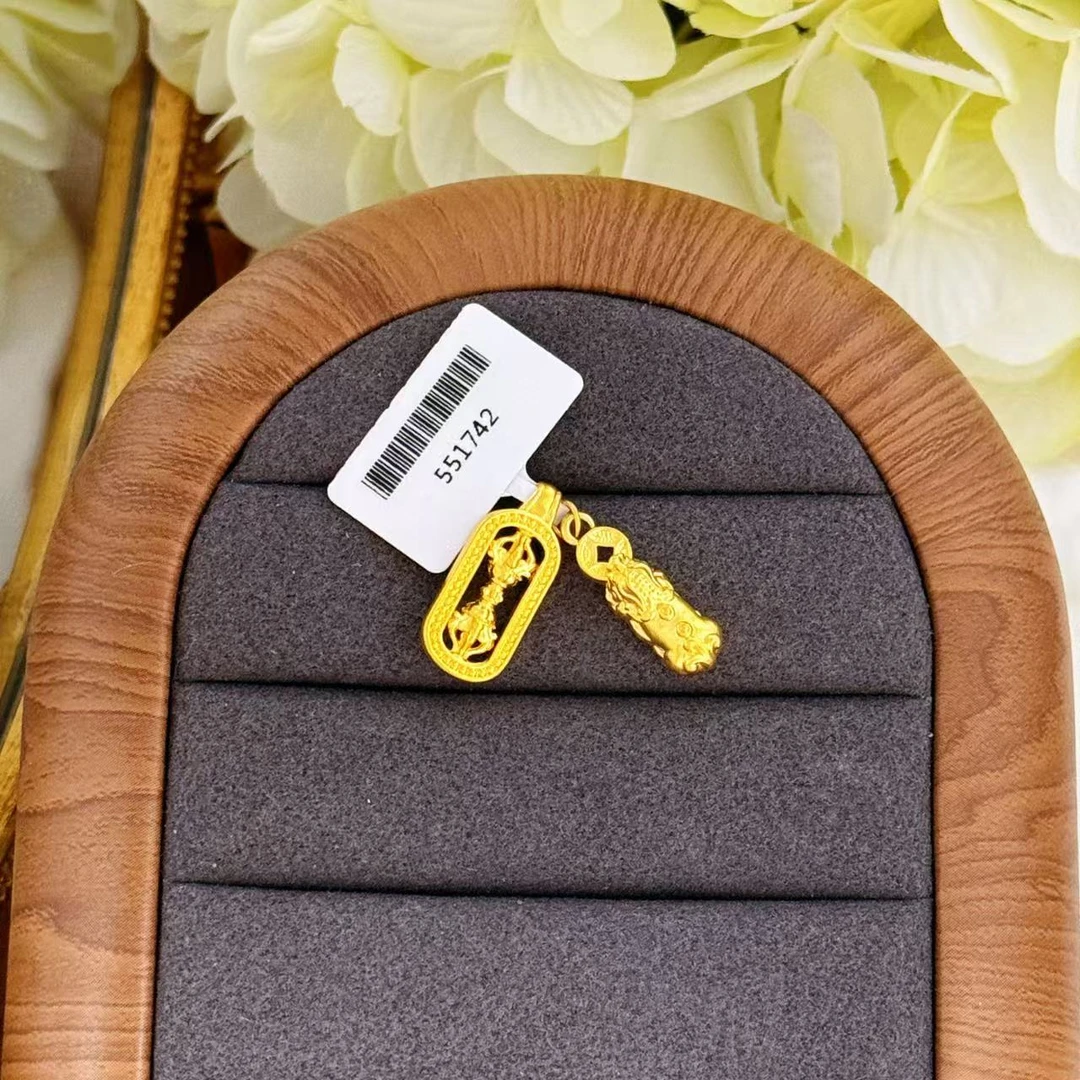 【小鹏黄金】足金999 金刚杵吊坠 1.1 1.93 1.94 2.05 1.08