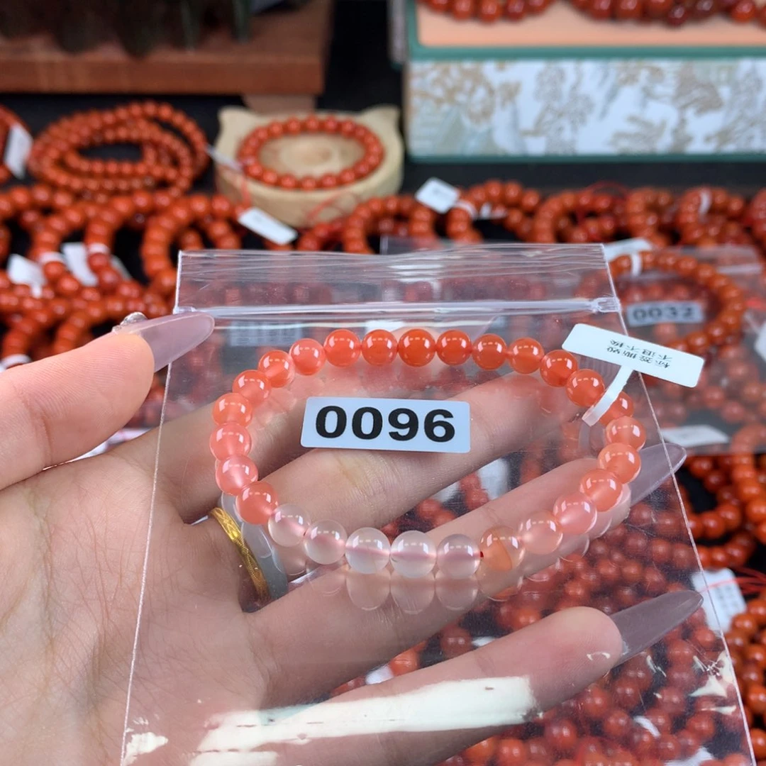 南红玛瑙手链未镶嵌0096