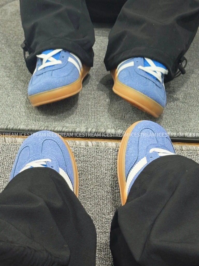 Borderliness 25ss【糖果德训】蓝白多巴胺复古板鞋德训鞋