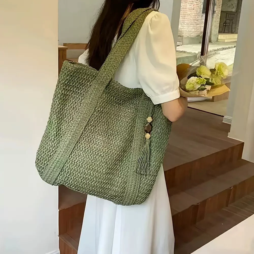 外贸定制通勤大容量包包女2025春夏新款托特包单肩包