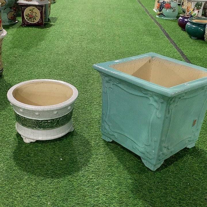 漳***景高温粗陶石湾花盆