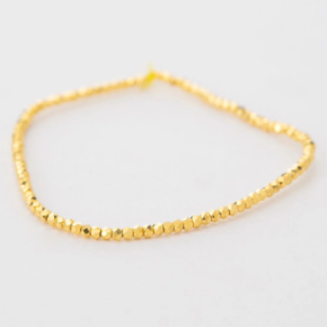 预售 足金饰品 1.5mm蹦迪珠手串 C0172