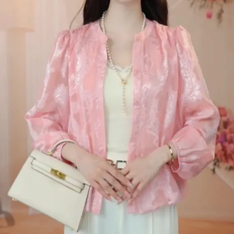 628-【出口原单】高级优雅时尚设计感显瘦衬衫