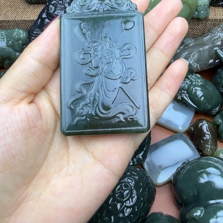 和田玉未镶嵌挂件